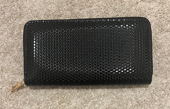 UUSI Iso lompakko koko 20x10 musta