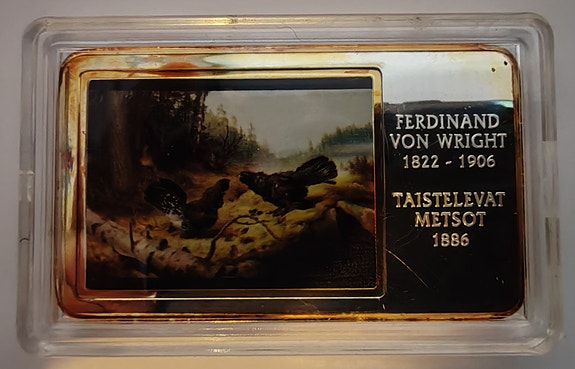 Ferdinand Von Wright 1822 - 1906 - Taistelevat metsot 1886
