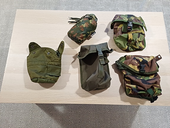 Yleistaskuja, vesipullotasku, rinkan sadesuoja