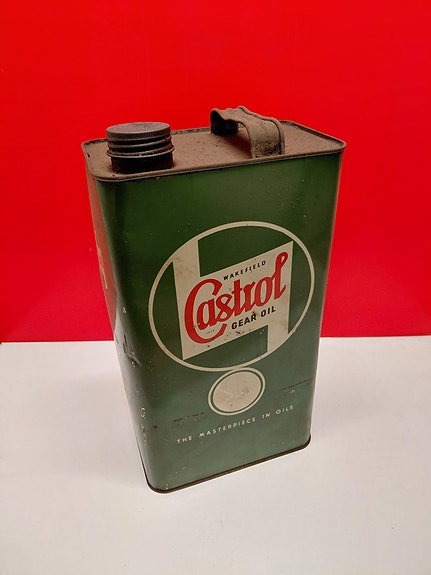 Castrol patina öljykanisteri