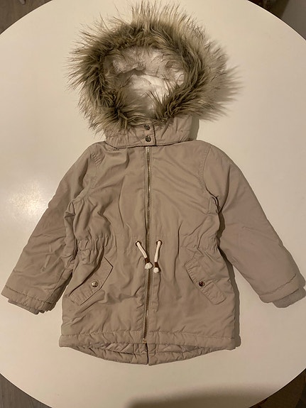 H&M lasten beige toppatakki 104