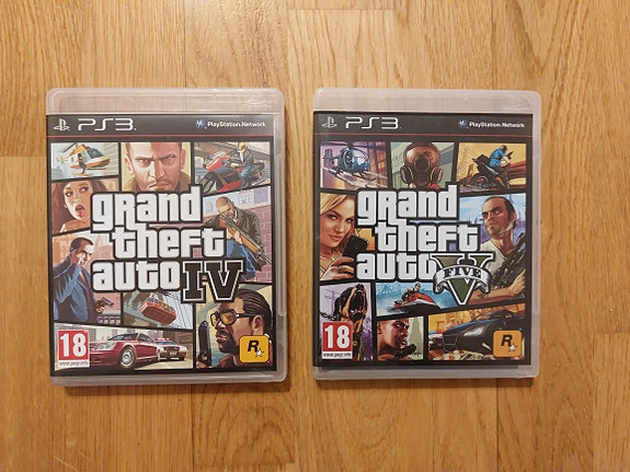 PlayStation 3 pelit gta iv ja v