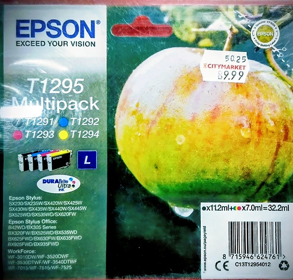 Mustepatruunat Epson 4-pack T1295