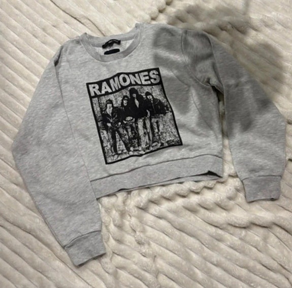 TALLY WEiJL Ramones College Paita Harmaa XS Puuvilla