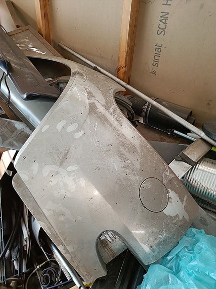 Ford KA MK1 hopea oikea kulmamuovi, konepelti, takaluukku 96-08