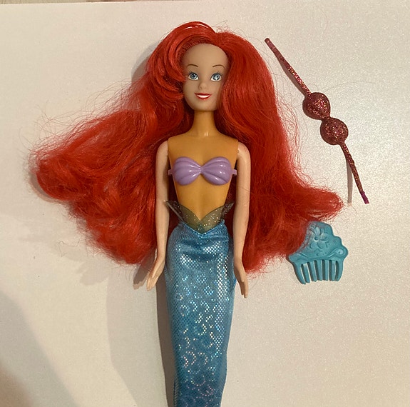 Little Mermaid Ariel Disney Princess Doll Nukke Pieni Merenneito 80s 90s Vintage