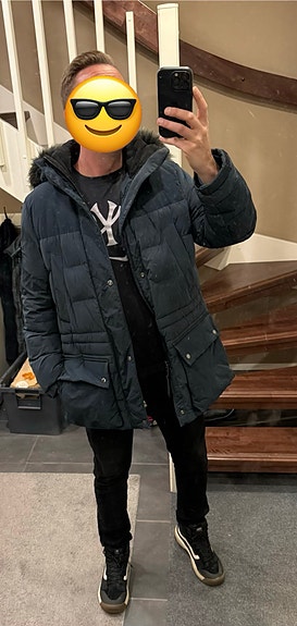 Timberland talvitakki/ parkatakki L koko