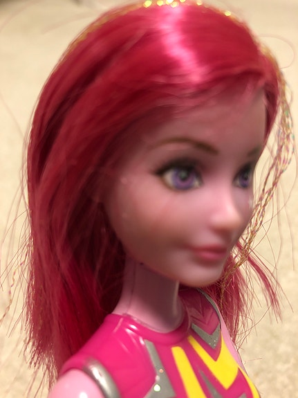 Barbie nukke punaiset hiukset glitter-sukkahousut
