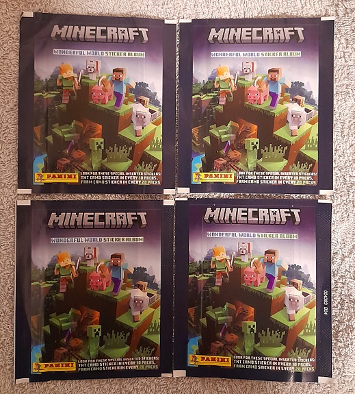 Minecraft : Wonderful World. Tarrat, Panini. Kuvapussit.