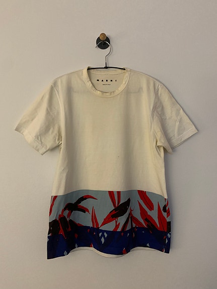 Marni Printed Cotton-Jersey T-Shirt S