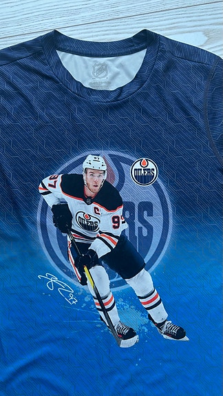 Edmonton Oilers McDavid Jääkiekko t-paita