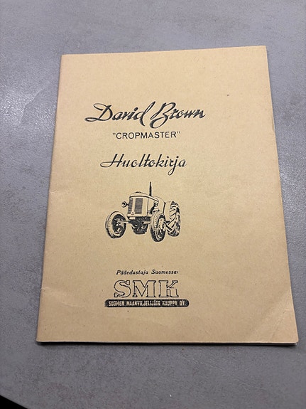 David Brown Croppmaster traktori huoltokirja
