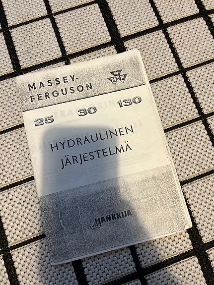 Massey Ferguson MF hydraulinen järjestelmä ohjekirja