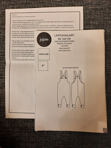 Lappuhaalarit kaava ja ohje