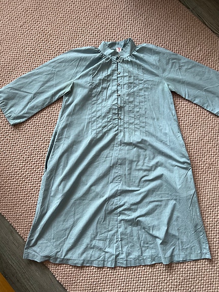 Vaaleansininen Punainen Rukki Vintage midimekko
