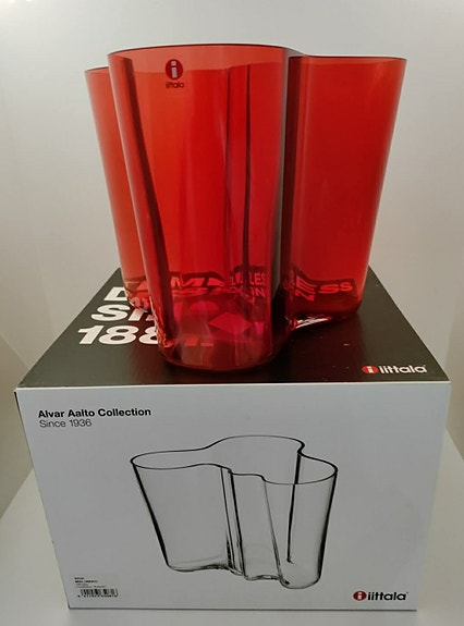 Uusi Iittala Aalto maljakko 160 mm karpalo