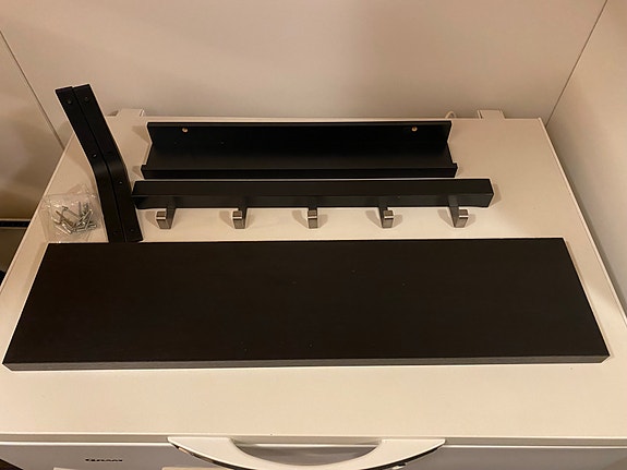 Ikea naulakko+hyllyt