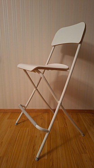 1-2kpl IKEA taitettava baarituoli valkoinen