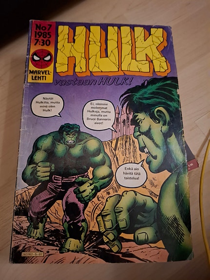 Hulk 7/1985 - Hulk vastaan Hulk