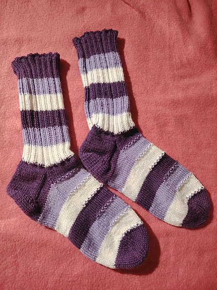 Raidalliset villasukat koko 39-41