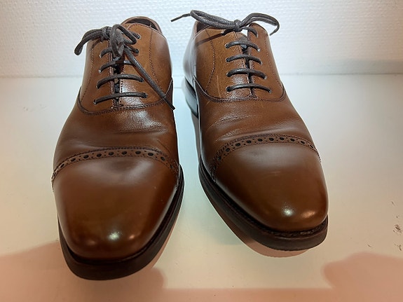 Carmina Captoe Oxfords ruskeat nahkakengät