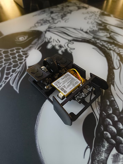 Fingertip 3D-printattu hiiri mod-kit: Razer Viper V2 Pro + 8K dongle