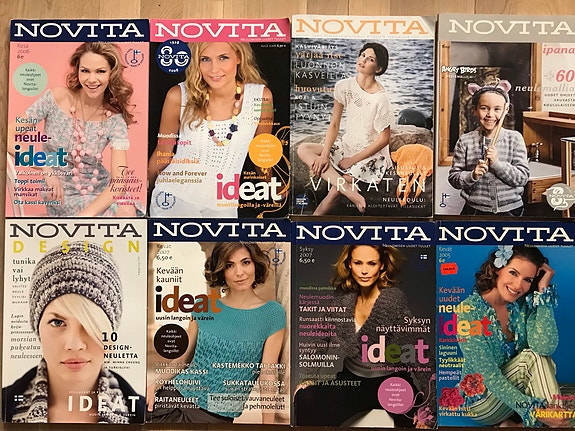 Neulelehtiä Novita 7 kpl + Novita Ipana neulelehti