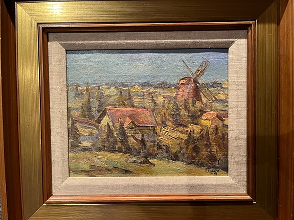 Paavo Sainio - Vanha Turku - öljyvärimaalaus