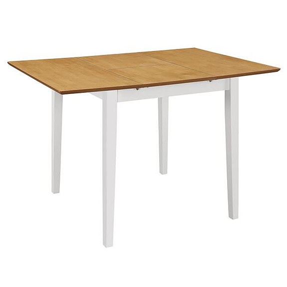 vidaXL Jatkettava ruokapöytä valkoinen (80-120)x80x74 cm MDF(sku80120
