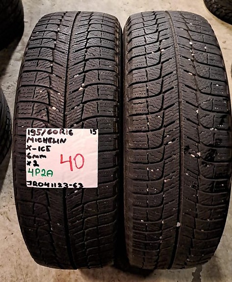 195/60R16 Michelin X-Ice kitka 6mm DOT15 2KPL