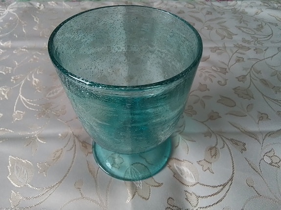 Turkoosi lasi,kuplalasia.