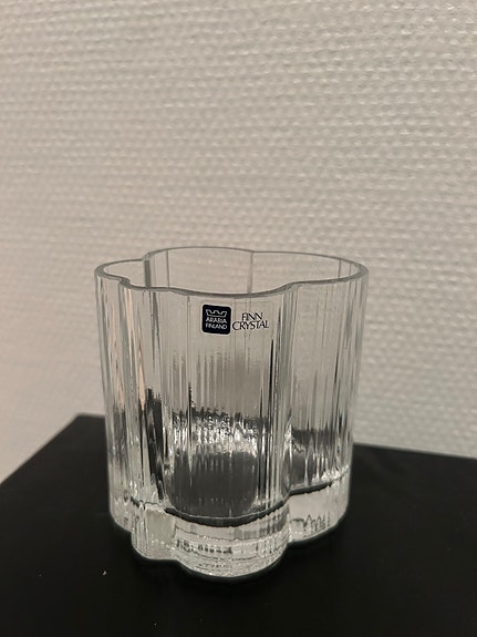 vintage Arabia Finland Cumulus crystal glass vase
