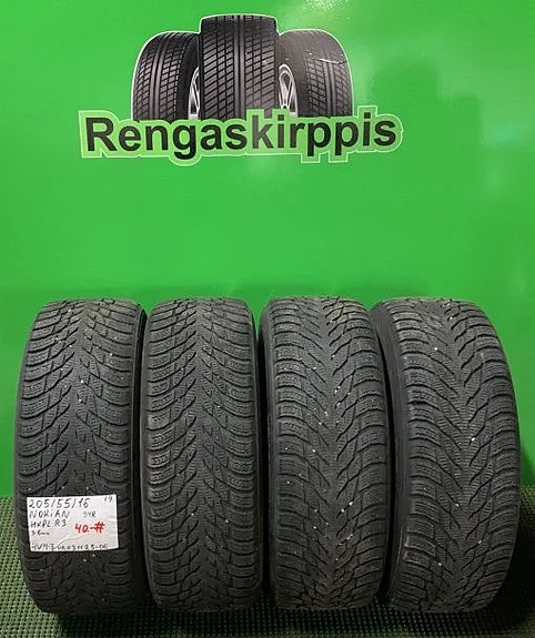 205/55R16 Nokian HKPL R3 94R kitka 5-6mm # DOT19 4KPL