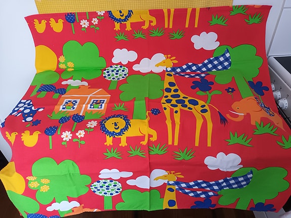 Vintage Anneli Airikka-Lammi Eläintarha kangas