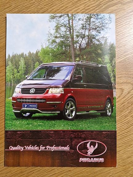 Pegabus (VW Transporter & Caravelle) -esite ja hinnasto 2008