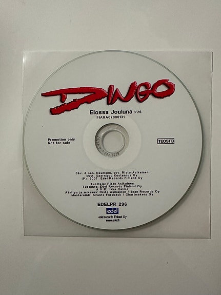 Dingo Elossa Jouluna CD-single