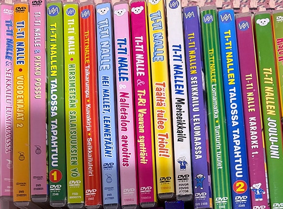 Ti-Ti Nalle lasten DVD (14 kpl)