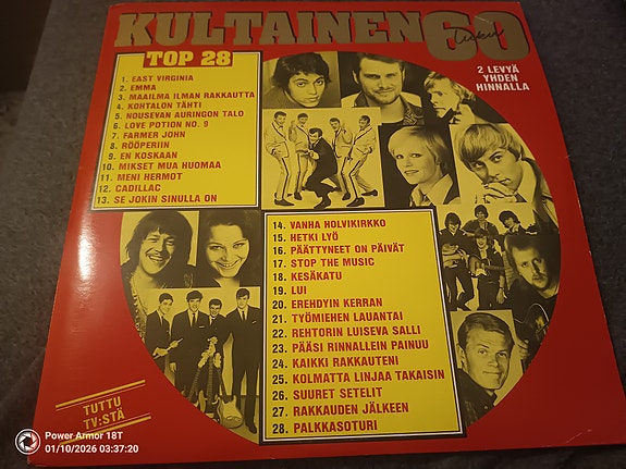 Kultainen 60 luku top 28 tupla lp