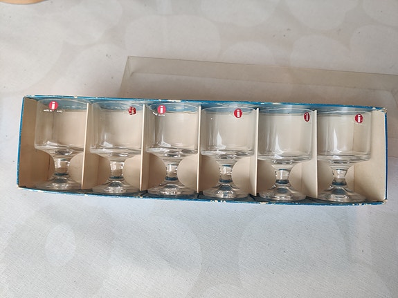 Iittala Tapio Wirkkala jalalliset snapsilasit 6 kpl