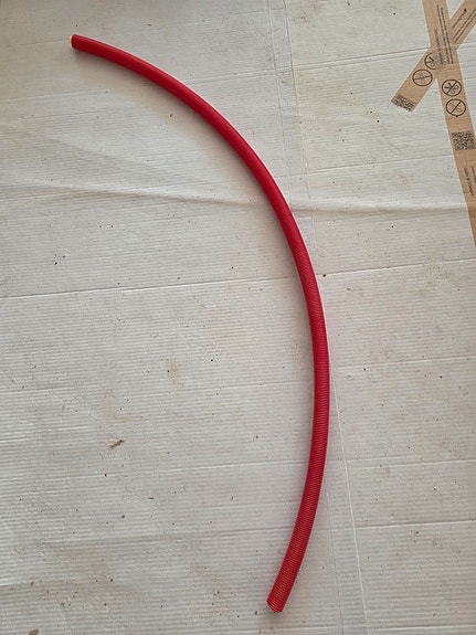 Henco punaista käyttövesiputkea, 128 cm