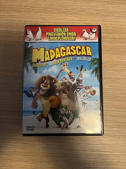 Madagascar lasten DVD-elokuva