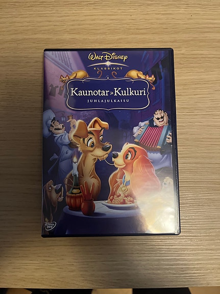 Kaunotar ja Kulkuri DVD-elokuva