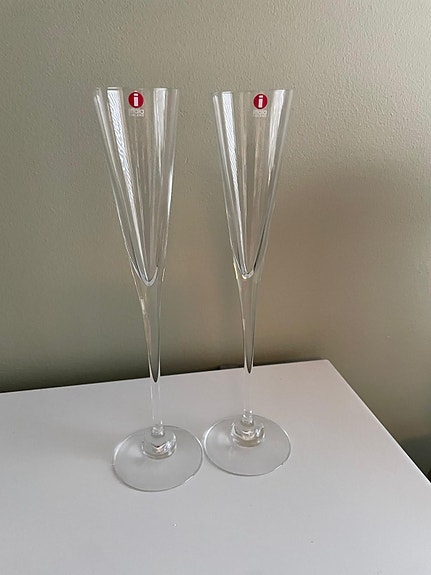 Iittala Aurora kuohuviinilasi 2kpl.