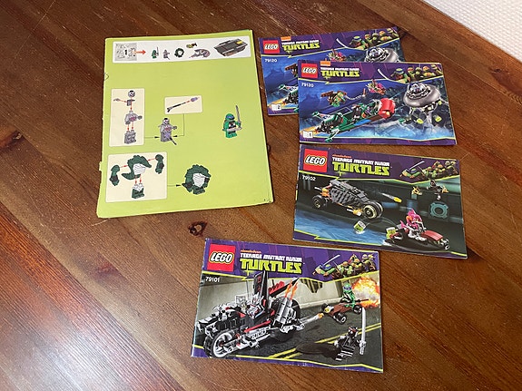 LEGO TMNT ohjekirjat