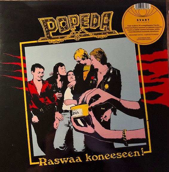 Popeda – Raswaa Koneeseen! LP Yellow Vinyl Pate Mustajärvi