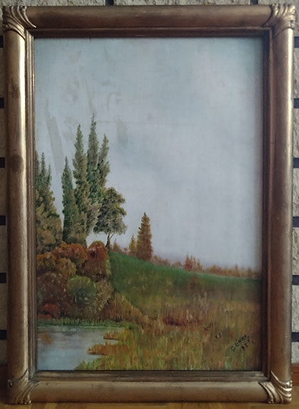 Vanha öljyvärimaalaus (1928)