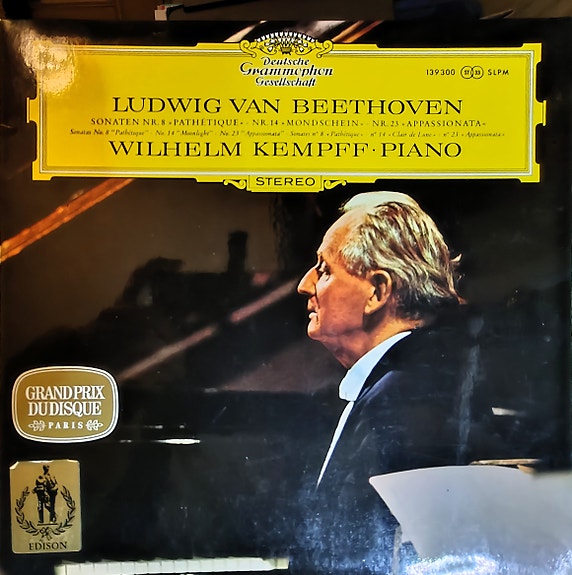 Deutsche Grammophon Ludwig van Beethoven Wilhelm Kempff Piano äänilevy