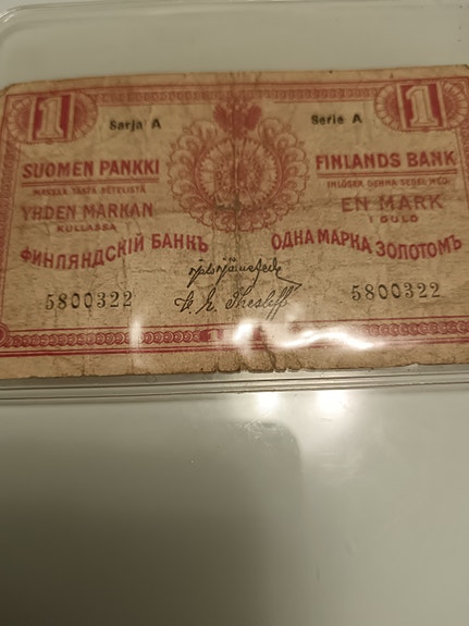 Suomen Pankki 1 Markan seteli