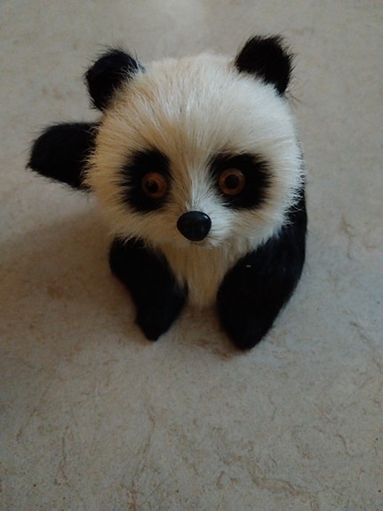 Vintage panda turkilla