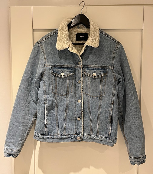 Bik Bok Denim vuorellinen farkkutakki sininen